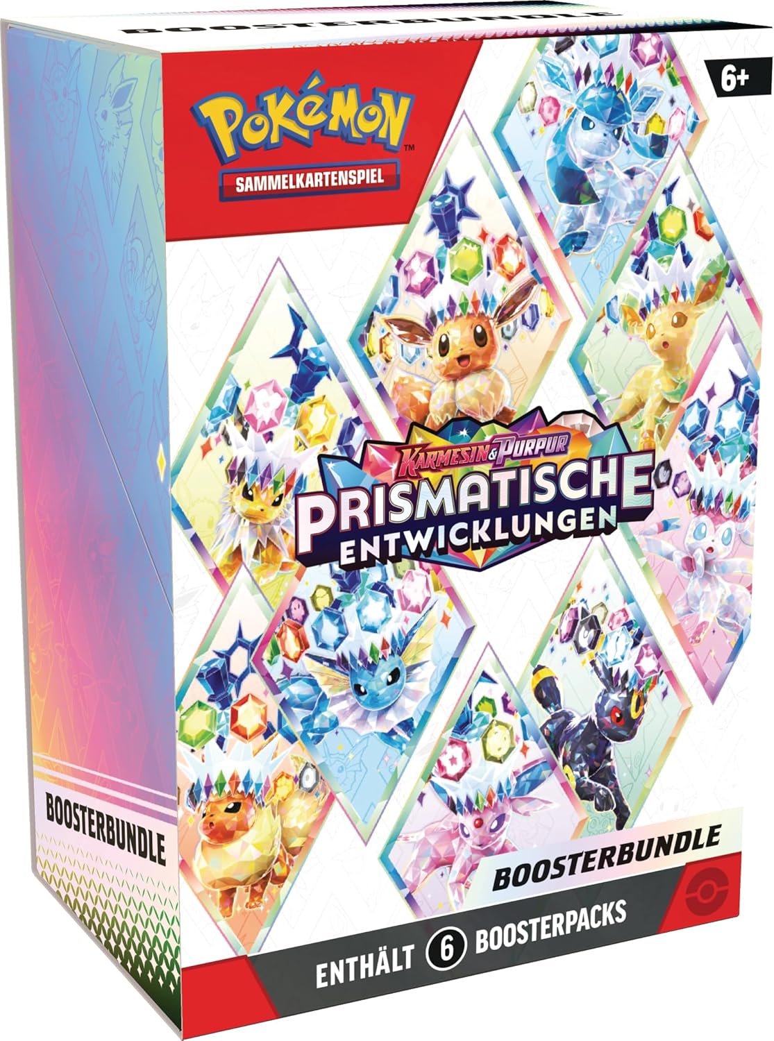 Pokemon-Sammelkartenspiel Boosterbundle Karmesin & Purpur Prismatische Entwicklungen Deutsch