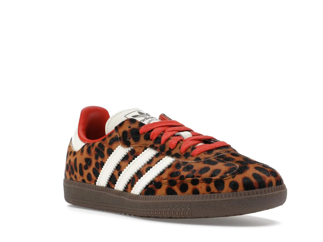 Adidas Samba OG Leopard Pony Preloved Red Sneaker
