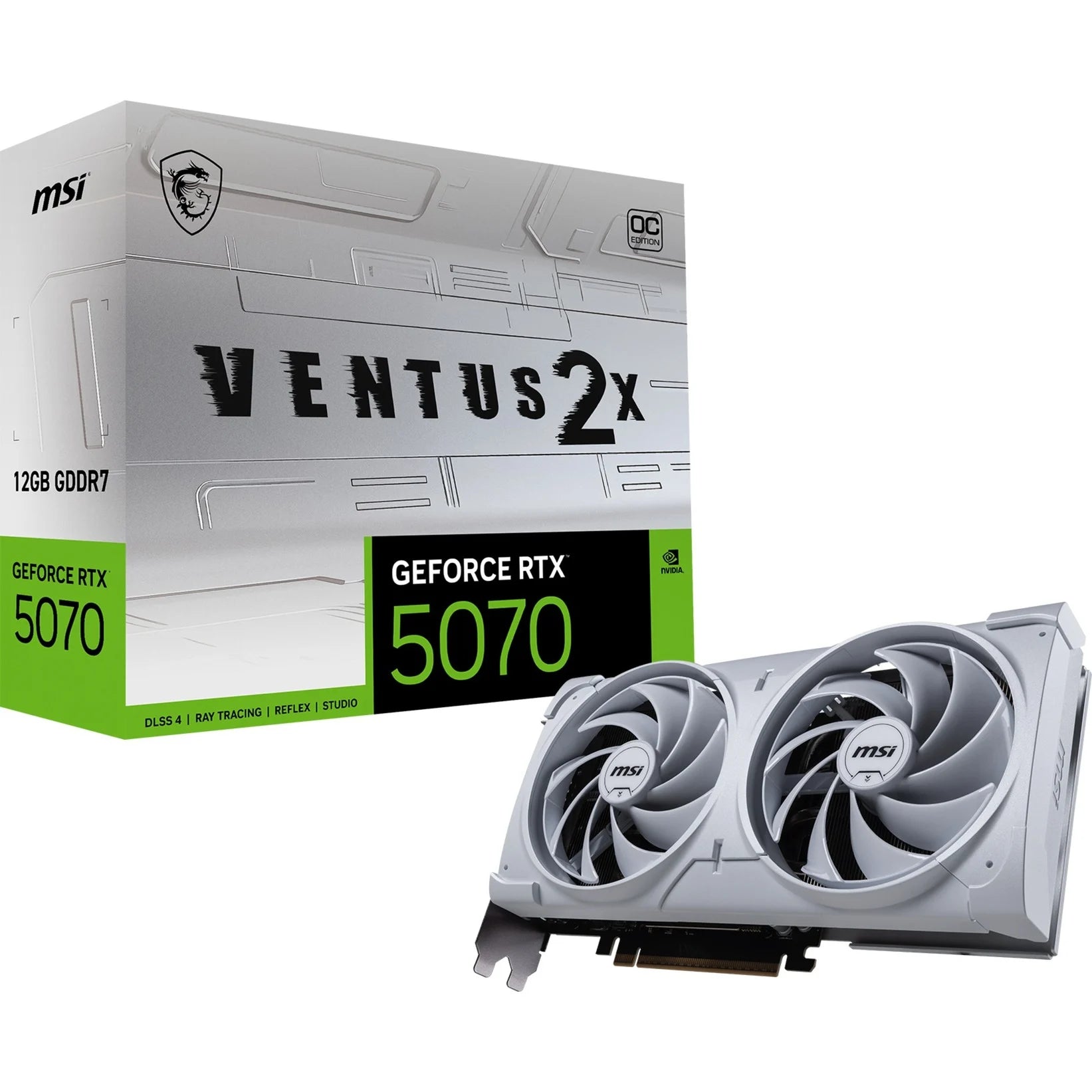 MSI GeForce RTX 5070 12G VENTUS 2X OC WHITE Grafikkarte