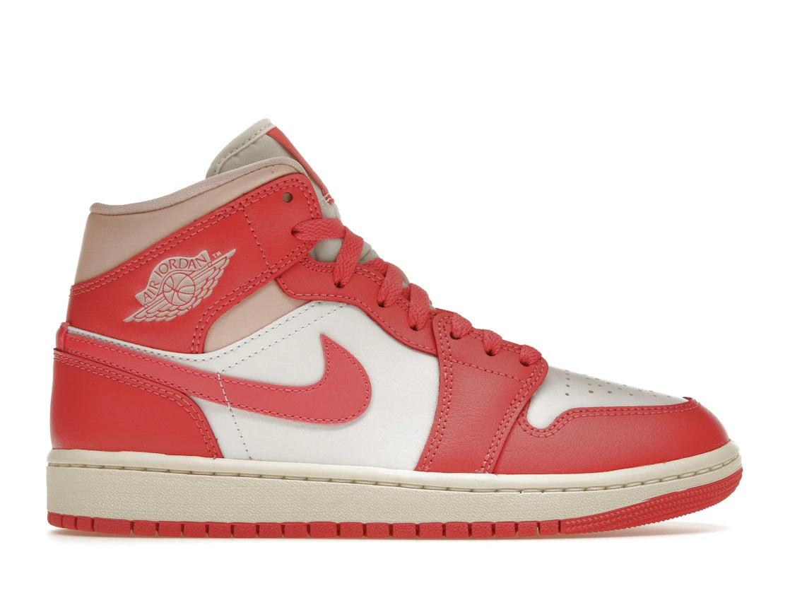 Jordan 1 Mid Strawberries and Cream (Women's) - TrueSize