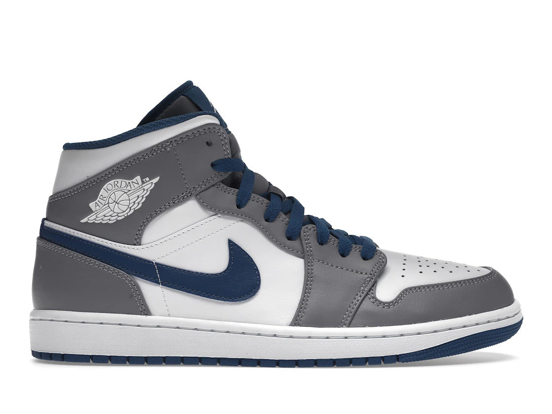 Jordan 1 Mid True Blue - TrueSize