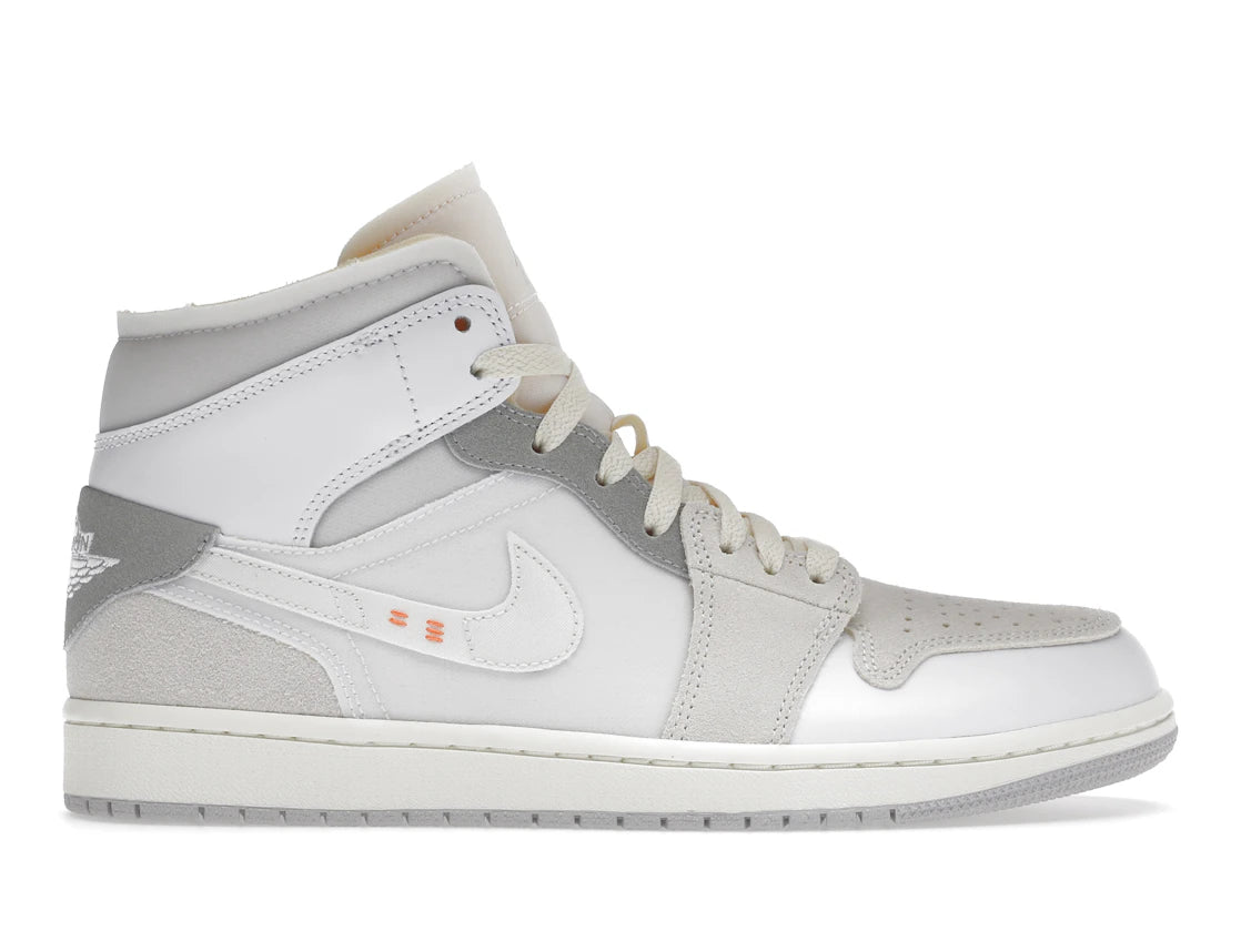 Jordan 1 Mid SE Craft Inside Out White Grey - TrueSize