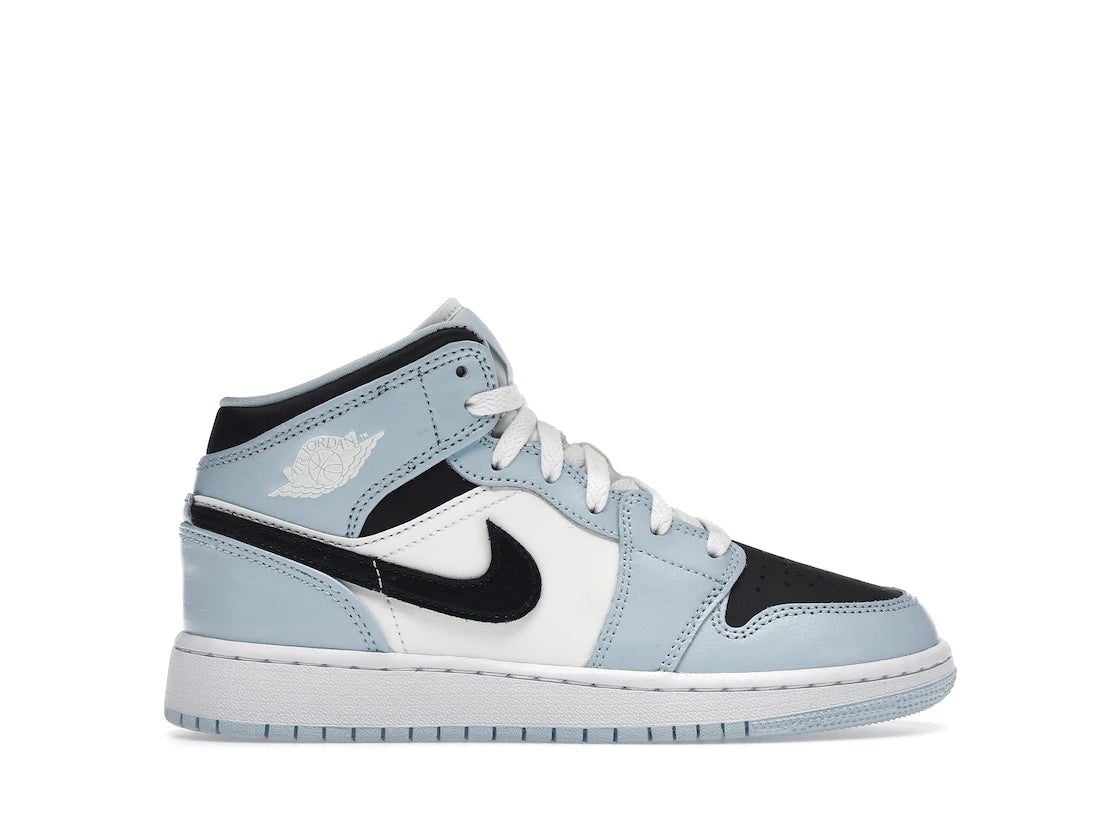 Jordan 1 Mid Ice Blue (2022) (GS) - TrueSize