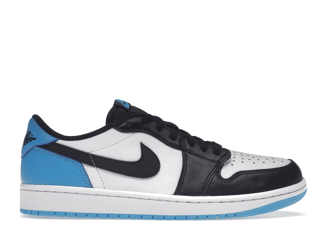 Jordan 1 Retro Low OG Black Dark Powder Blue - TrueSize