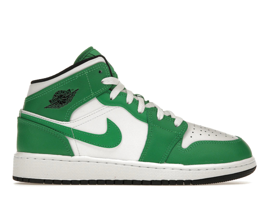 Jordan 1 Mid Lucky Green (GS) - TrueSize