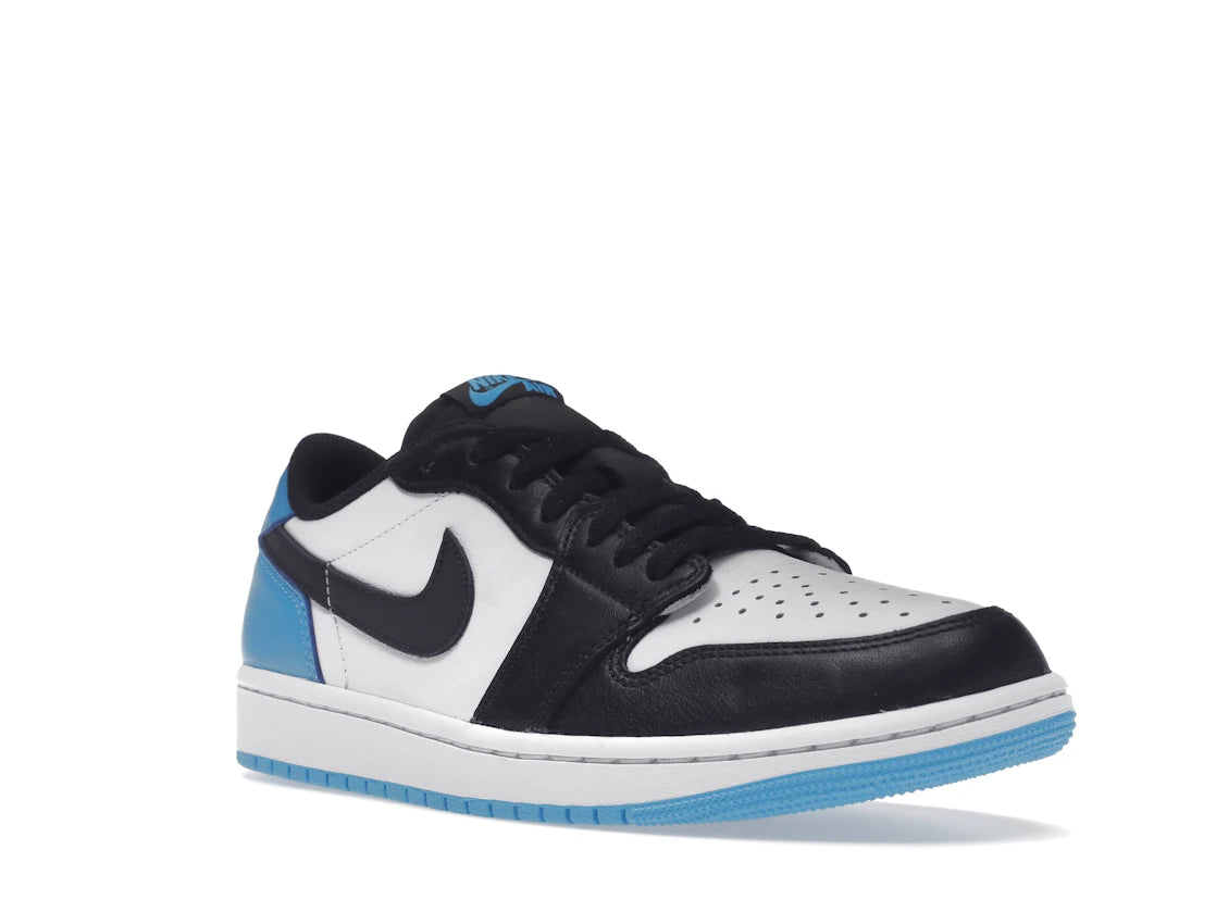 Jordan 1 Retro Low OG Black Dark Powder Blue - TrueSize