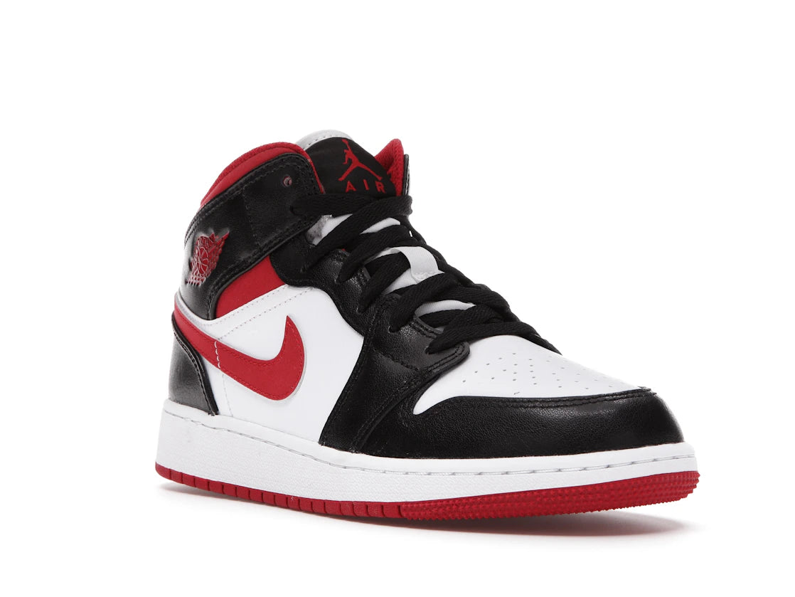 Jordan 1 Mid Gym Red Black White (GS) - TrueSize