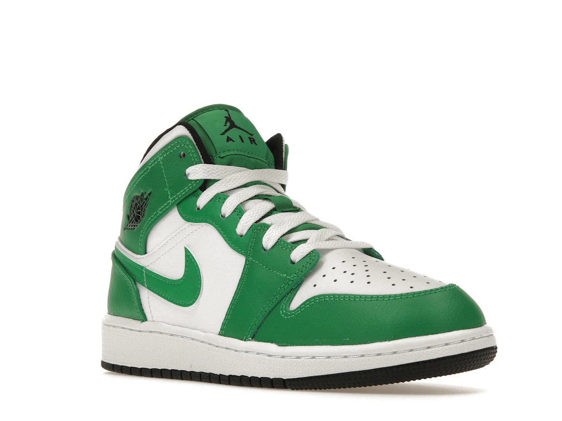 Jordan 1 Mid Lucky Green (GS) - TrueSize