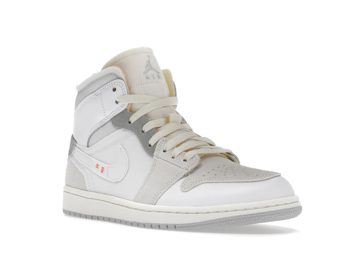 Jordan 1 Mid SE Craft Inside Out White Grey - TrueSize