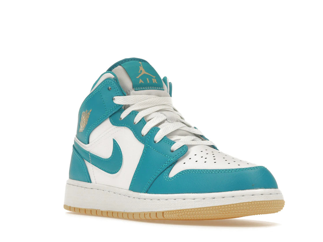 Jordan 1 Mid Aquatone (GS) - TrueSize