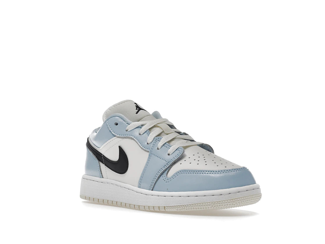 Jordan 1 Low Ice Blue Black (GS) - TrueSize