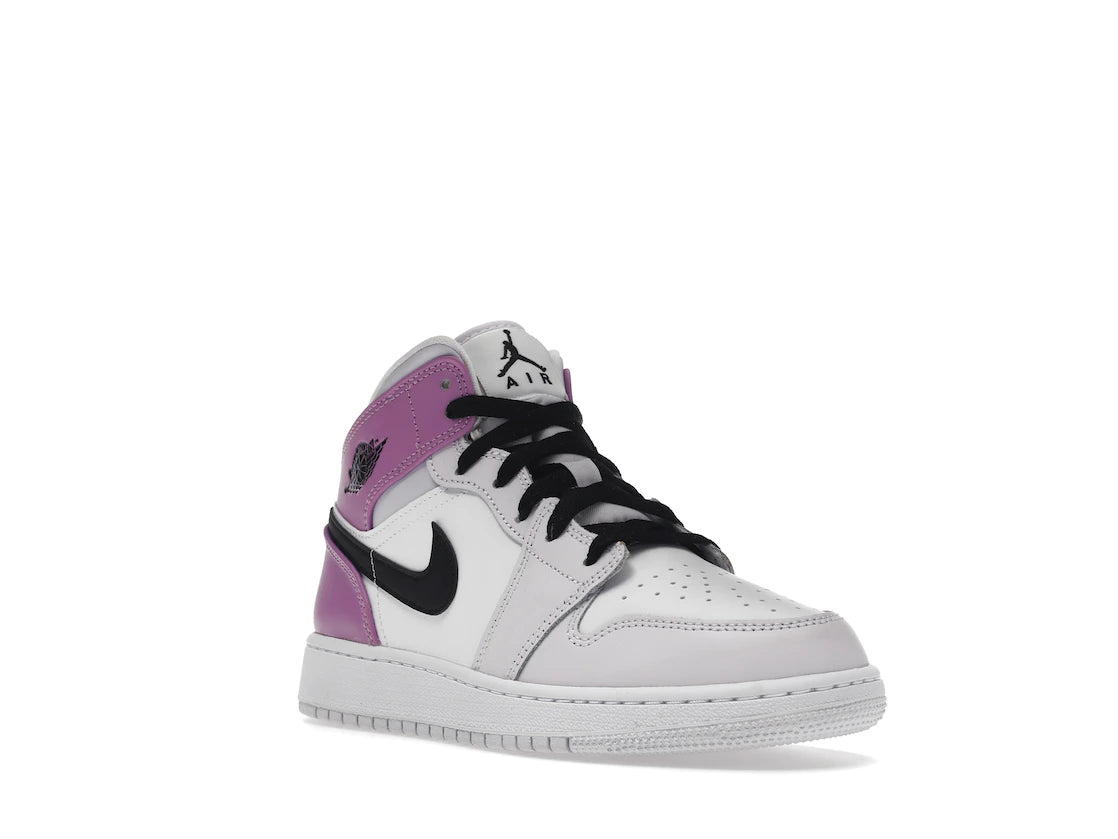 Jordan 1 Mid Barely Grape (GS) - TrueSize