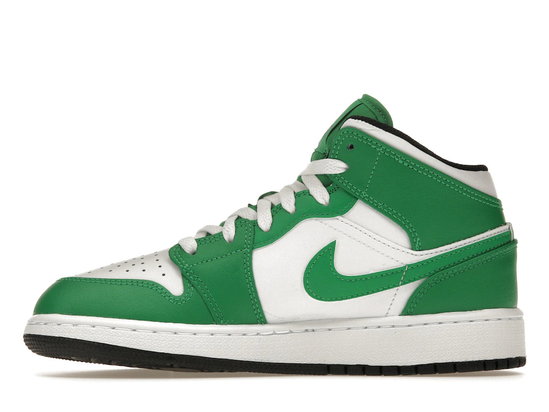 Jordan 1 Mid Lucky Green (GS) - TrueSize