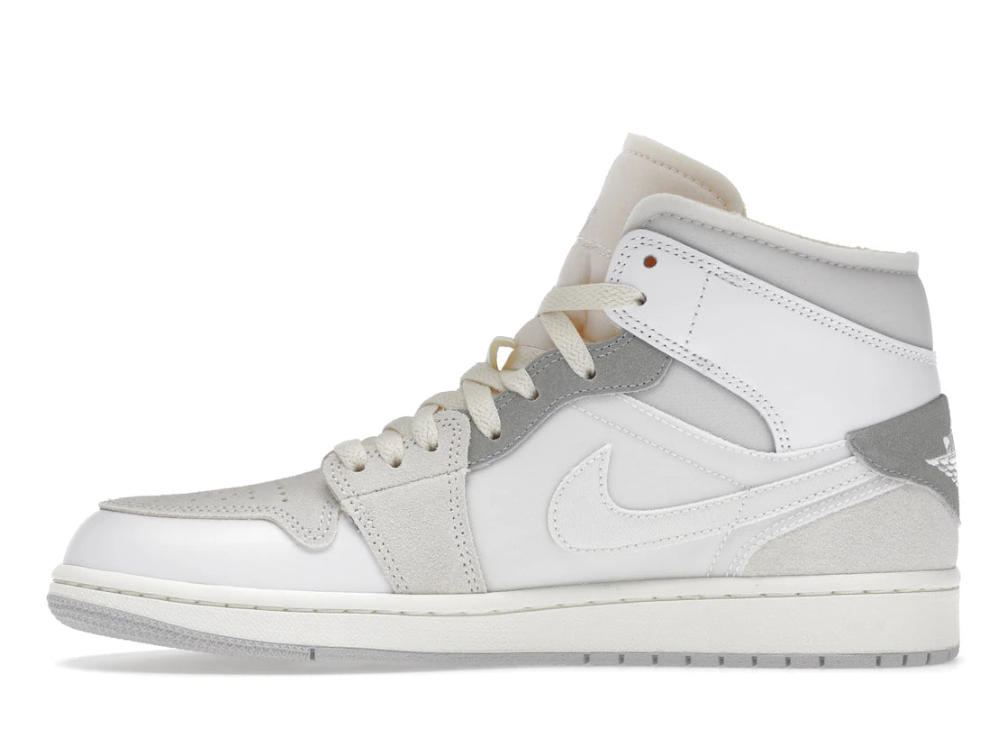 Jordan 1 Mid SE Craft Inside Out White Grey - TrueSize