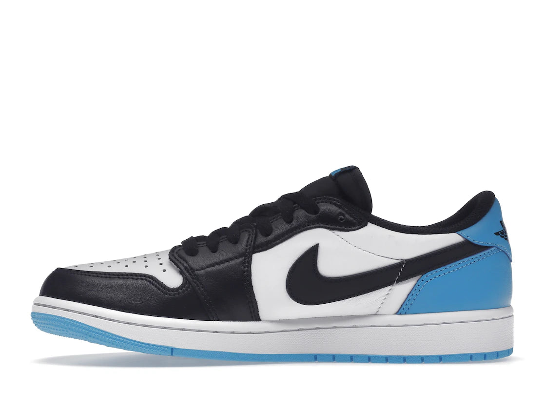 Jordan 1 Retro Low OG Black Dark Powder Blue - TrueSize