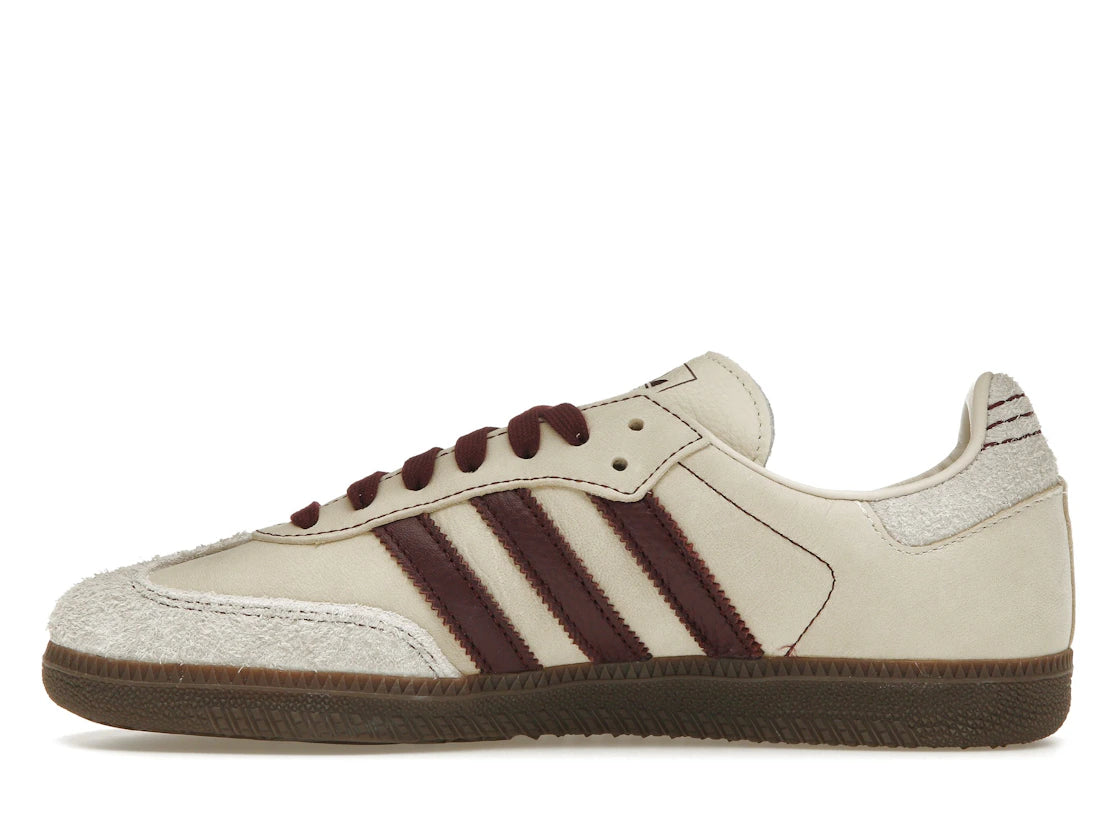 adidas Samba OG Wonder White Maroon (Women's) - TrueSize