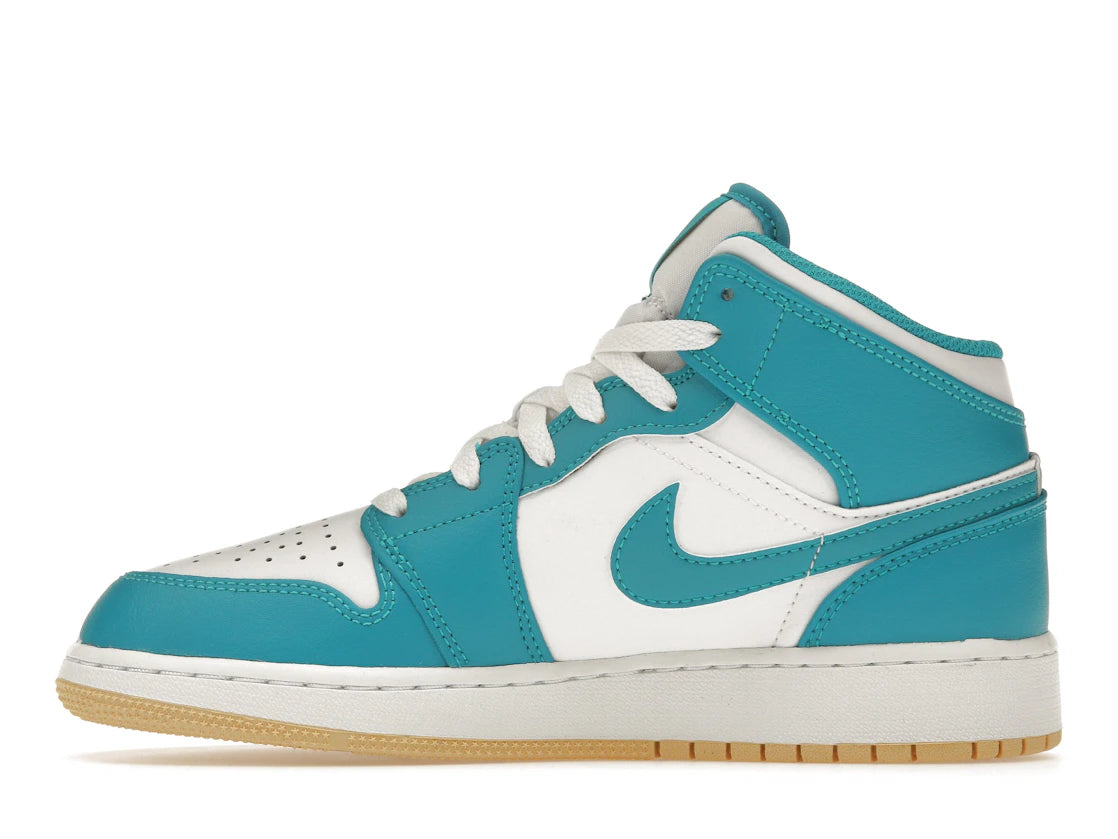 Jordan 1 Mid Aquatone (GS) - TrueSize