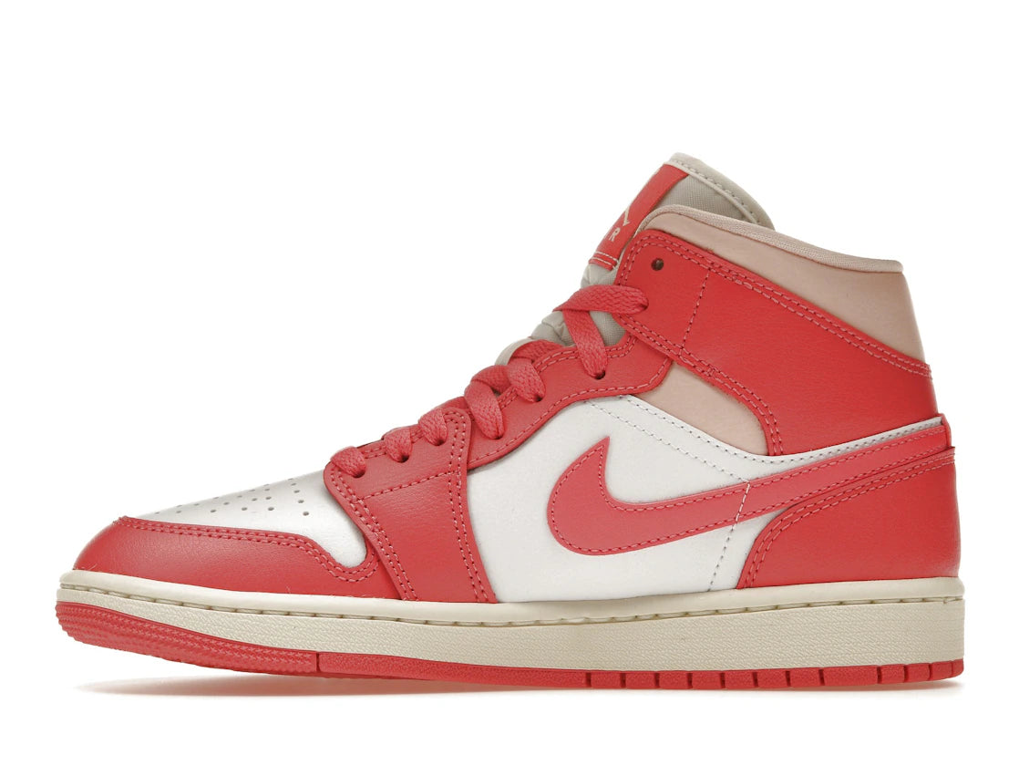 Jordan 1 Mid Strawberries and Cream (Women's) - TrueSize