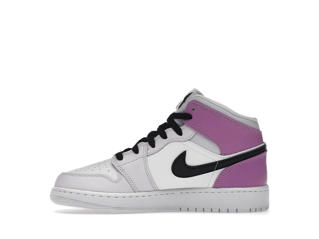 Jordan 1 Mid Barely Grape (GS) - TrueSize