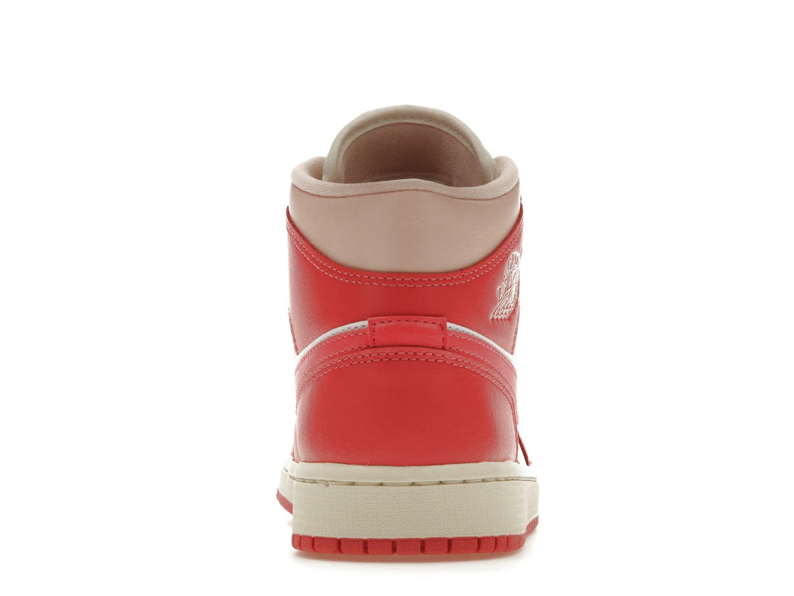 Jordan 1 Mid Strawberries and Cream (Women's) - TrueSize