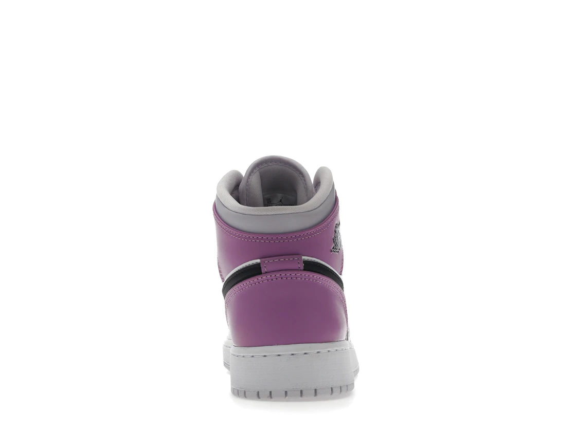 Jordan 1 Mid Barely Grape (GS) - TrueSize